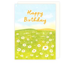 Sunrise Daisy Mini Greeting Card - Happy Birthday