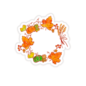 Autumn Wreath Sticker