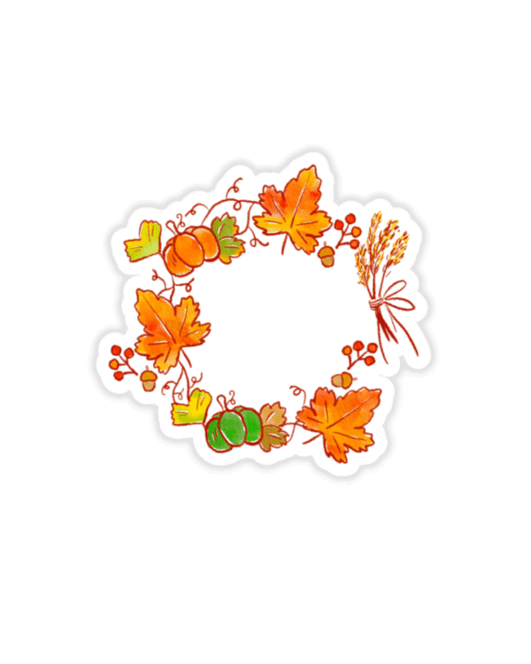 Autumn Wreath Sticker