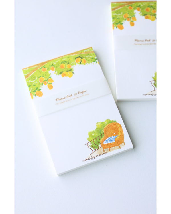 Summer Lemon Town Notepad