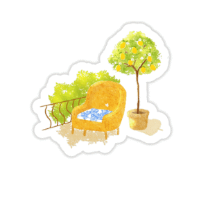 Rattan Chair Sticker