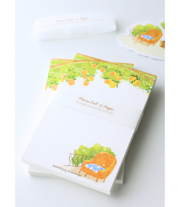 Summer Lemon Town Notepad