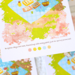 Picnic under Sakura Postcard