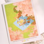 Picnic under Sakura Art Print