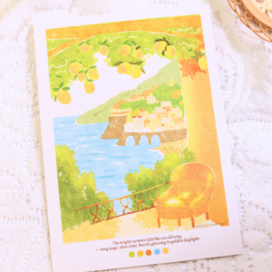Summer Lemon Town Art Print