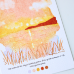Whimsical Pink Sunset Postcard