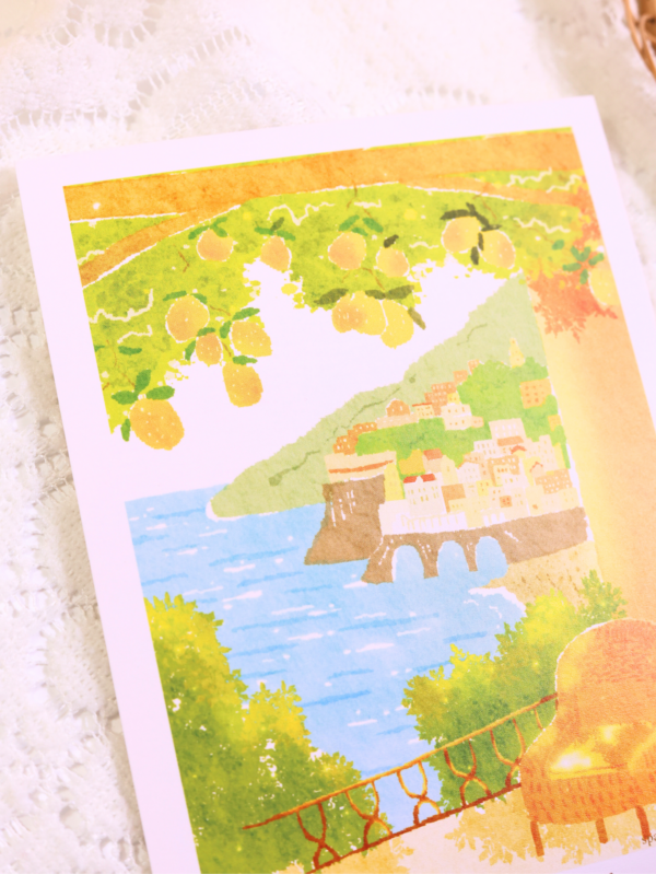 Summer Lemon Town Art Print