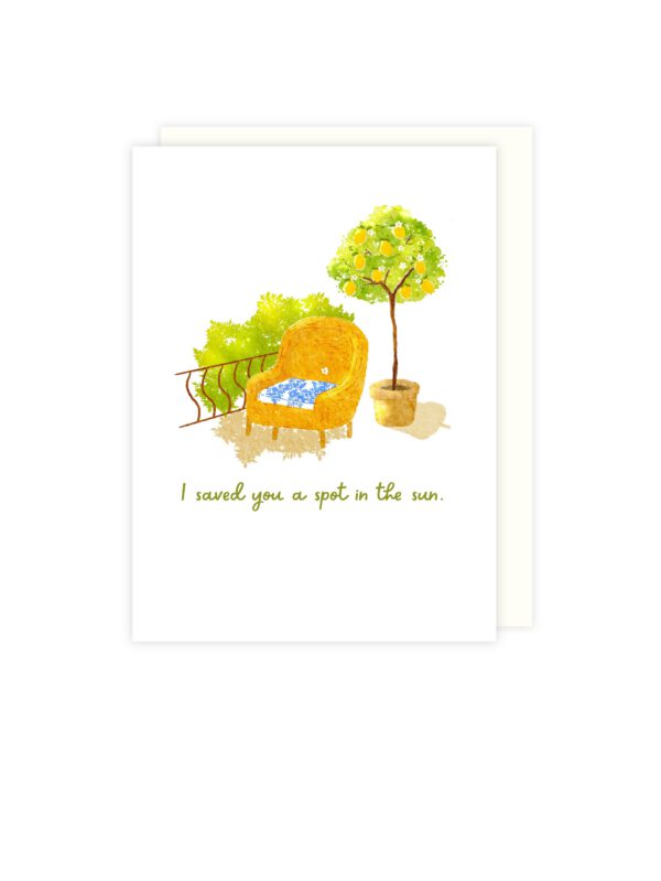 Saved you a Sunny Spot – Mini Greeting Card