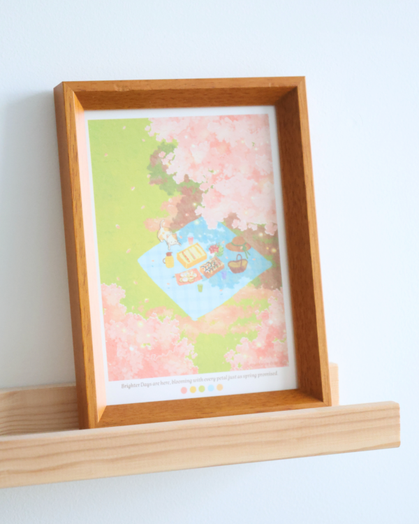 Picnic under Sakura 5″x7″ Art Print