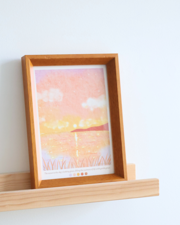 Whimsical Pink Sunset 5″x7″ Art Print