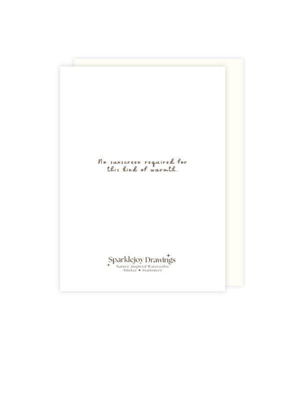 Saved you a Sunny Spot – Mini Greeting Card